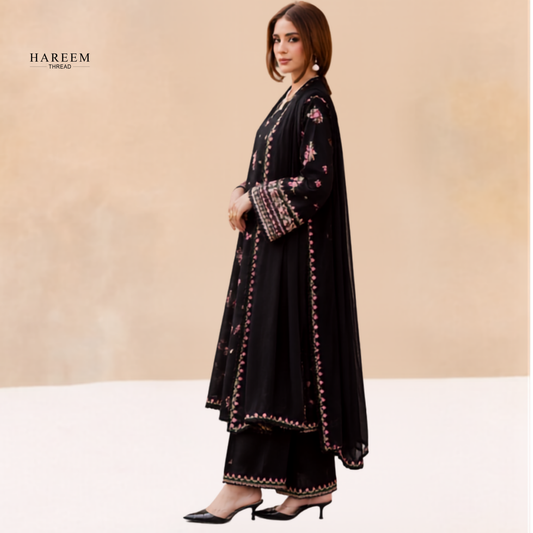 3 Piece Boring Premium Embroidery Lawn