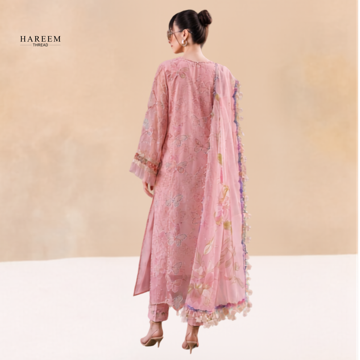 3 Piece Boring Premium Embroidery Lawn
