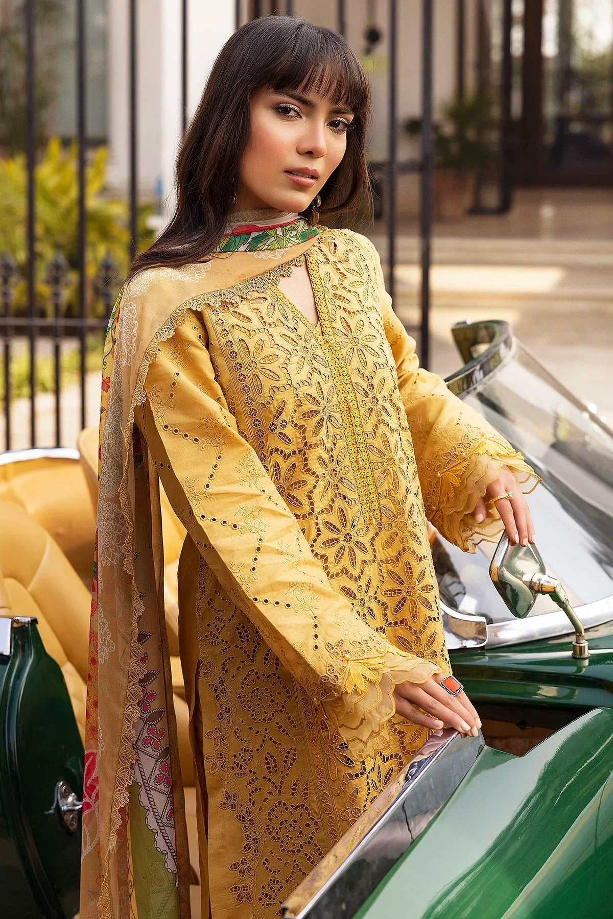 5323-GENEVA EMBROIDERED DHANAK UNSTITCHED