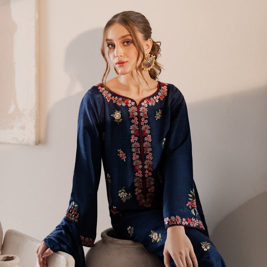 EMBROIDERED LAWN 3PC SUIT-BG331